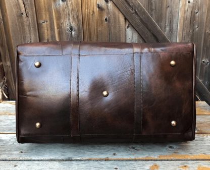 Handmade full-grain leather duffel bag - Image 2