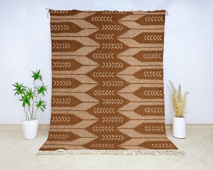 Brown geometric rug - Image 3