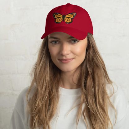 Butterfly embroidered baseball cap - Image 6