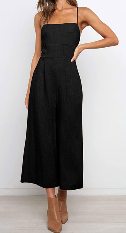 Women's backless suspender wide-leg jumpsuit - Image 7