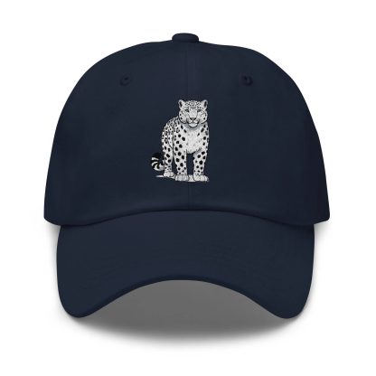 Snow leopard embroidered baseball cap - Image 4