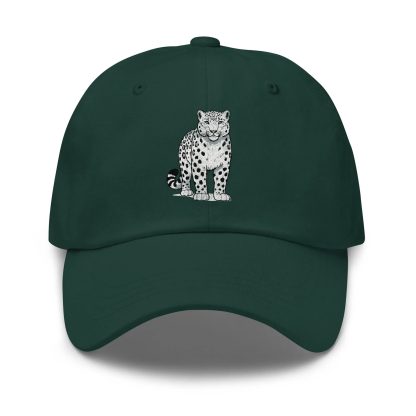 Snow leopard embroidered baseball cap - Image 3