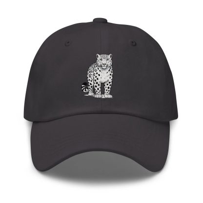 Snow leopard embroidered baseball cap - Image 2