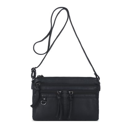 Simple multi-pocket crossbody bag