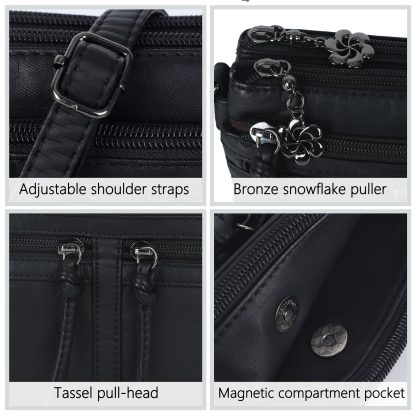 Simple multi-pocket crossbody bag - Image 4