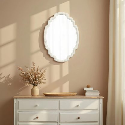 French soft-edge oval mirror - Image 4