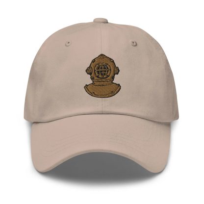 Vintage diving helmet embroidered baseball cap - Image 5