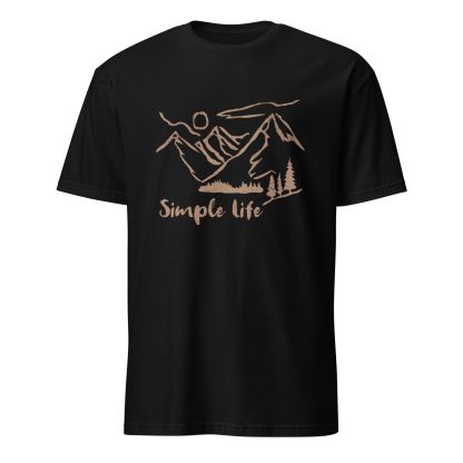 Dark blue T-shirt with Simple life pattern