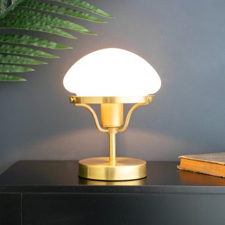 Retro Mushroom Cloud Glass Table Lamp