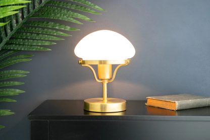 Retro Mushroom Cloud Glass Table Lamp