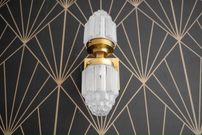 Crystal brass double wall lamp - Image 3