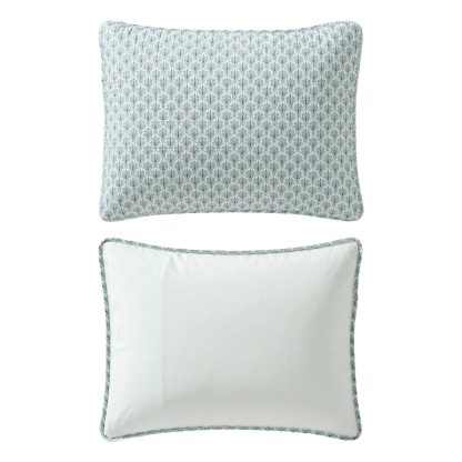 Light blue printed three-piece bed cover set - Image 8