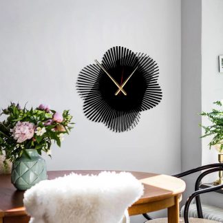 Petal Radiating Art Wall Clock