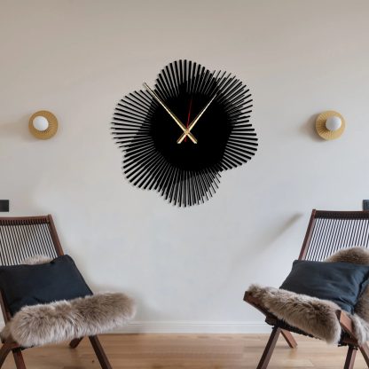 Petal Radiating Art Wall Clock - Image 2