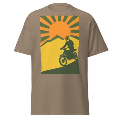 Motorcycle Sunset Print T-Shirt - Image 6