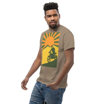 Motorcycle Sunset Print T-Shirt - Image 4