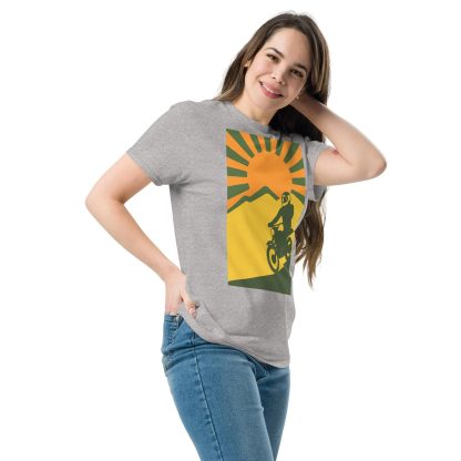 Motorcycle Sunset Print T-Shirt - Image 3