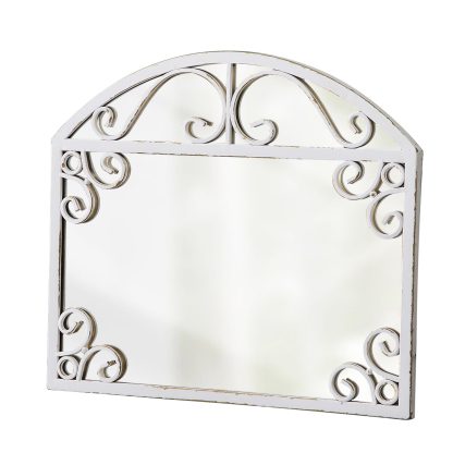 French iron carved mirror - Image 9