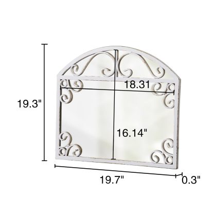 French iron carved mirror - Image 7