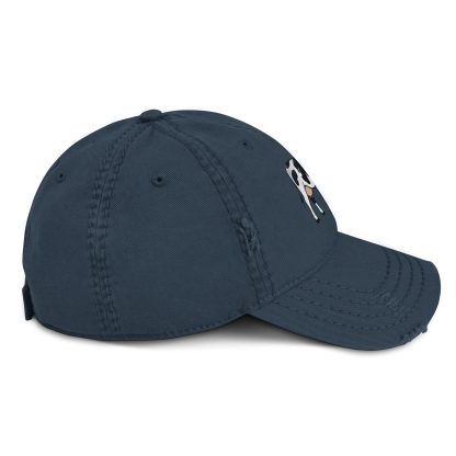Vintage distressed cow embroidered baseball cap - Image 7