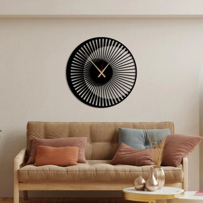 Piano Key Radiant Wall Clock - Image 6