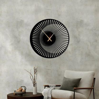 Piano Key Radiant Wall Clock - Image 4