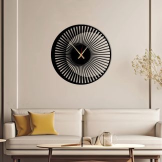 Piano Key Radiant Wall Clock