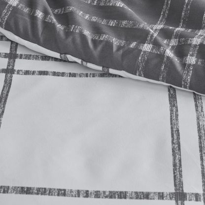 Urban style gray plaid bedding - Image 10