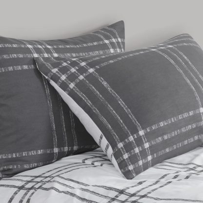 Urban style gray plaid bedding - Image 3