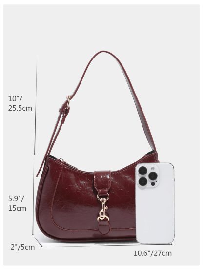 Patent leather underarm bag - Image 6