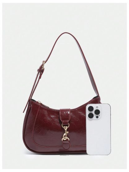 Patent leather underarm bag - Image 4