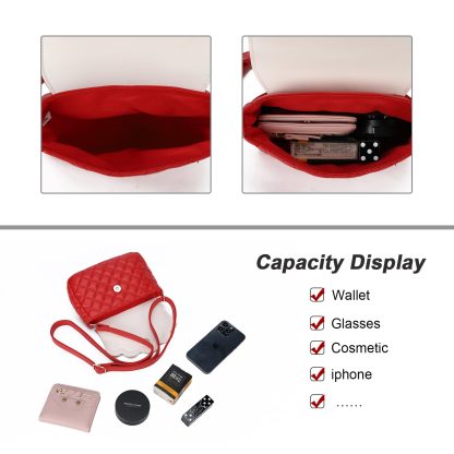 Cute cat red and white crossbody bag - Image 2