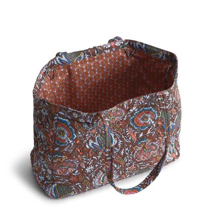 Ethnic print quilted tote bag - Image 4