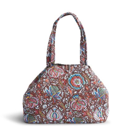 Ethnic print quilted tote bag - Image 3
