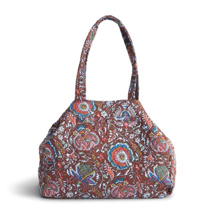 Ethnic print quilted tote bag - Image 2