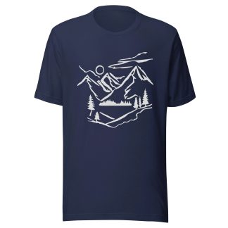 Outdoor Mountain Print T-Shirt