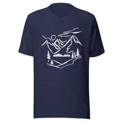 Outdoor Mountain Print T-Shirt