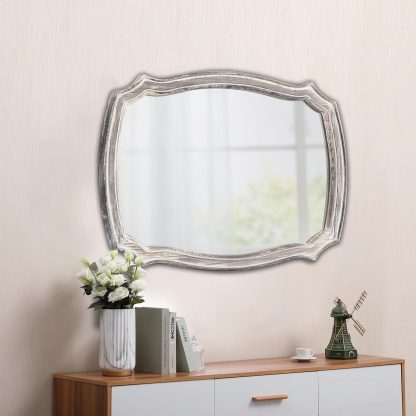 French retro carved decorative mirror - Image 6