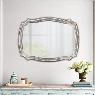 French retro carved decorative mirror