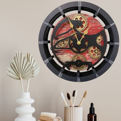 Mechanical Gear Art Wall Clock - Image 3