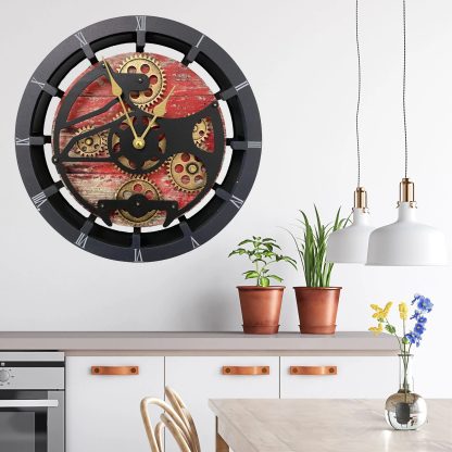 Mechanical Gear Art Wall Clock - Image 2
