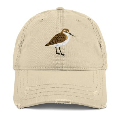 Distressed embroidered waterbird baseball cap - Image 7