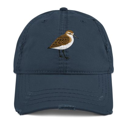 Distressed embroidered waterbird baseball cap - Image 6