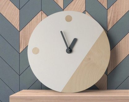 Simple creative wooden wall clock - Image 4
