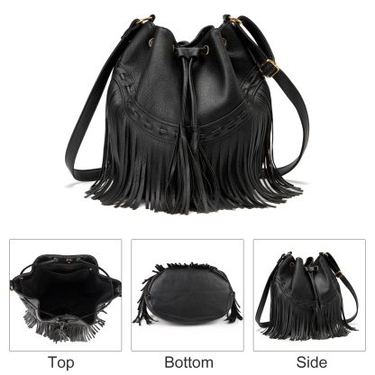 Fashionable tassel bucket bag - Image 7