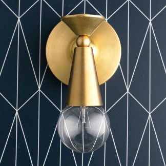 Nordic style brass wall lamp