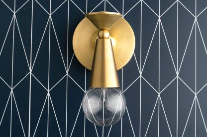 Nordic style brass wall lamp
