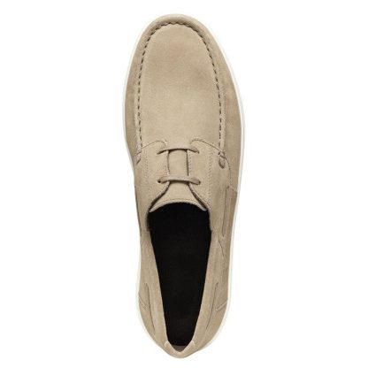 Men's beige suede loafers - Image 3