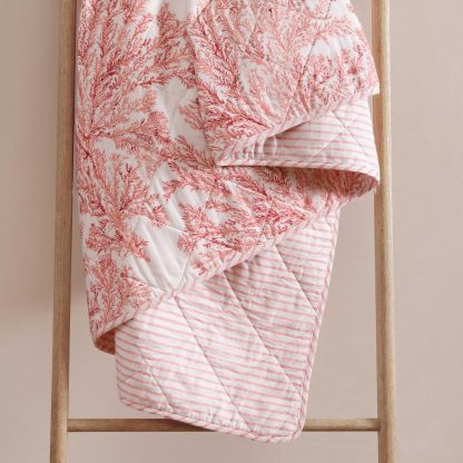 Coral print three-piece bedspread set - Image 2