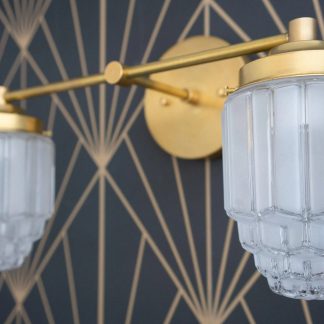 Retro Glass Double Wall Lamp